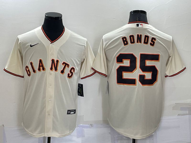 Men San Francisco Giants #25 Bonds Cream Game Nike 2022 MLB Jersey->san francisco giants->MLB Jersey